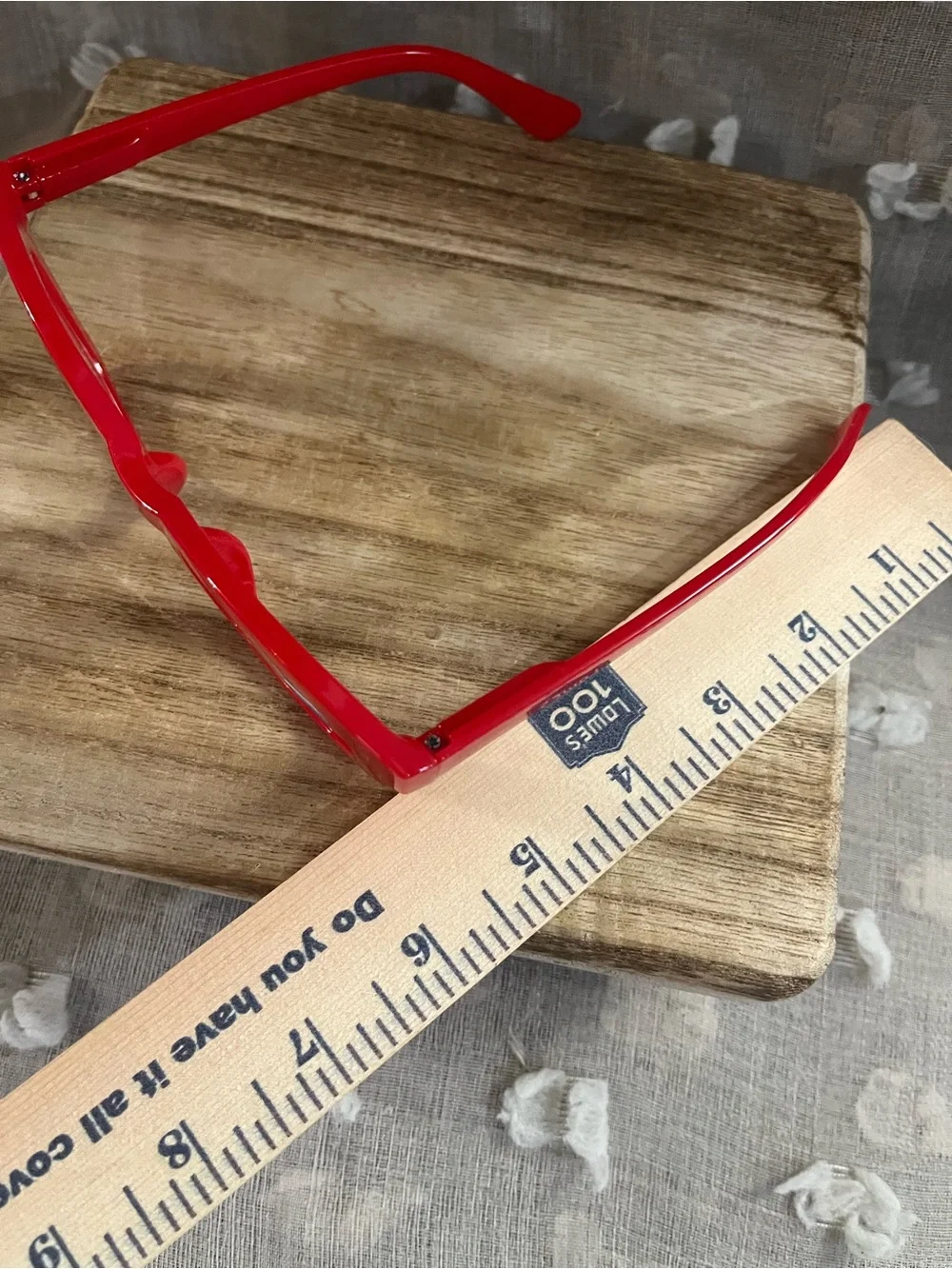 Red Chunky Frame Glasses - Stylish